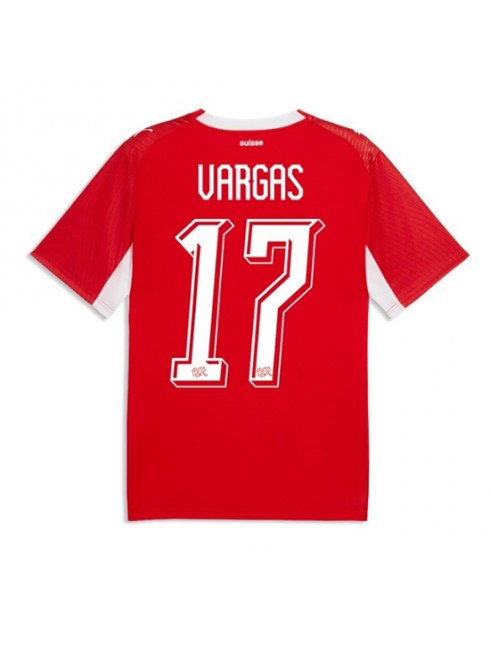 Schweiz Ruben Vargas #17 Heimtrikot WM 2026 Kurzarm Schweiz Ruben Vargas #17 Heimtrikot WM 2026 Kurzarm